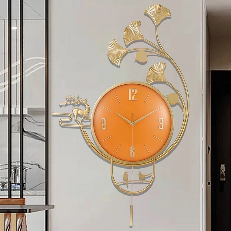 Interior Design Kitchen And Living Room - Digitale Wanduhr für Restaurants, Luxuriöses Innendesign,
