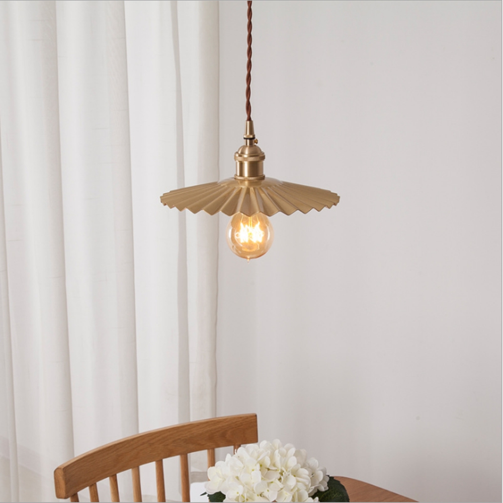 Interior Design Kitchen And Living Room - Japanische Designer-Pendelleuchte Gold Wohnzimmer LED Postmoderne