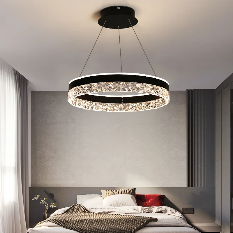 Interior Design Kitchen And Living Room - Moderne Luxus-Kristall-LED-Pendelleuchte für Wohnzimmer, Schlafzimmer, Hotel,