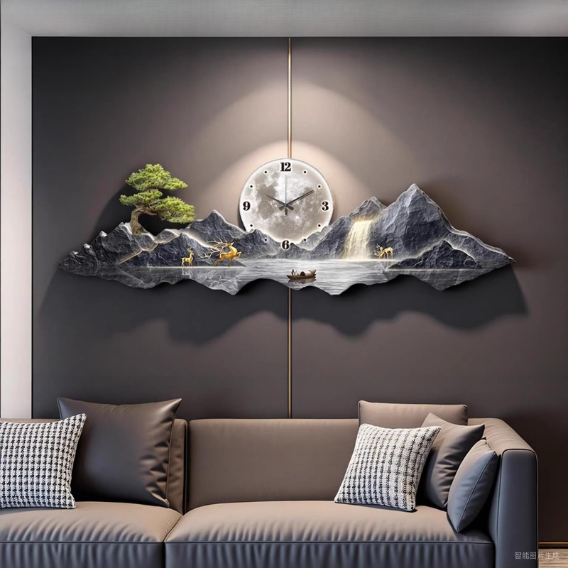 Luxus Licht Wanduhr Wohnzimmer – Interior Design Kitchen And Living Room Bewertung und Preis
