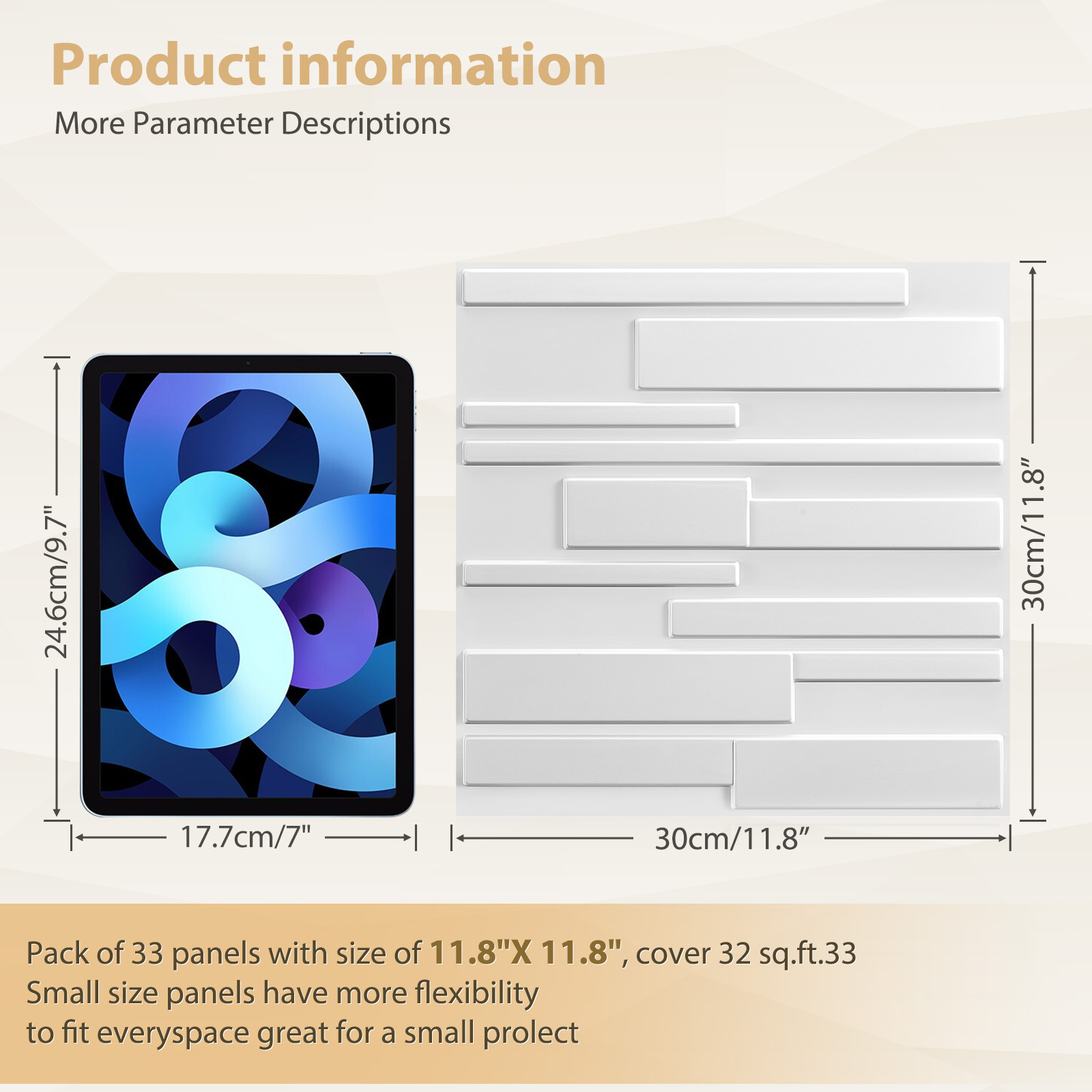 KUUJOJO 3D-strukturiertes Wand – Wall Panel 3D Texture Bewertung und Preis