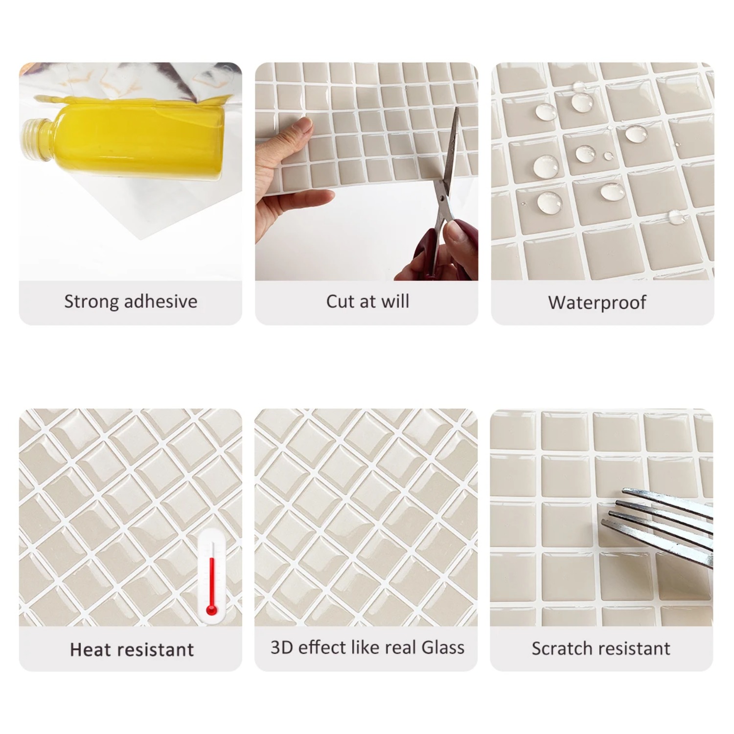 10 Blatt 10x10 Zoll wasserfest – Wall Panel 3D Texture Bewertung und Preis